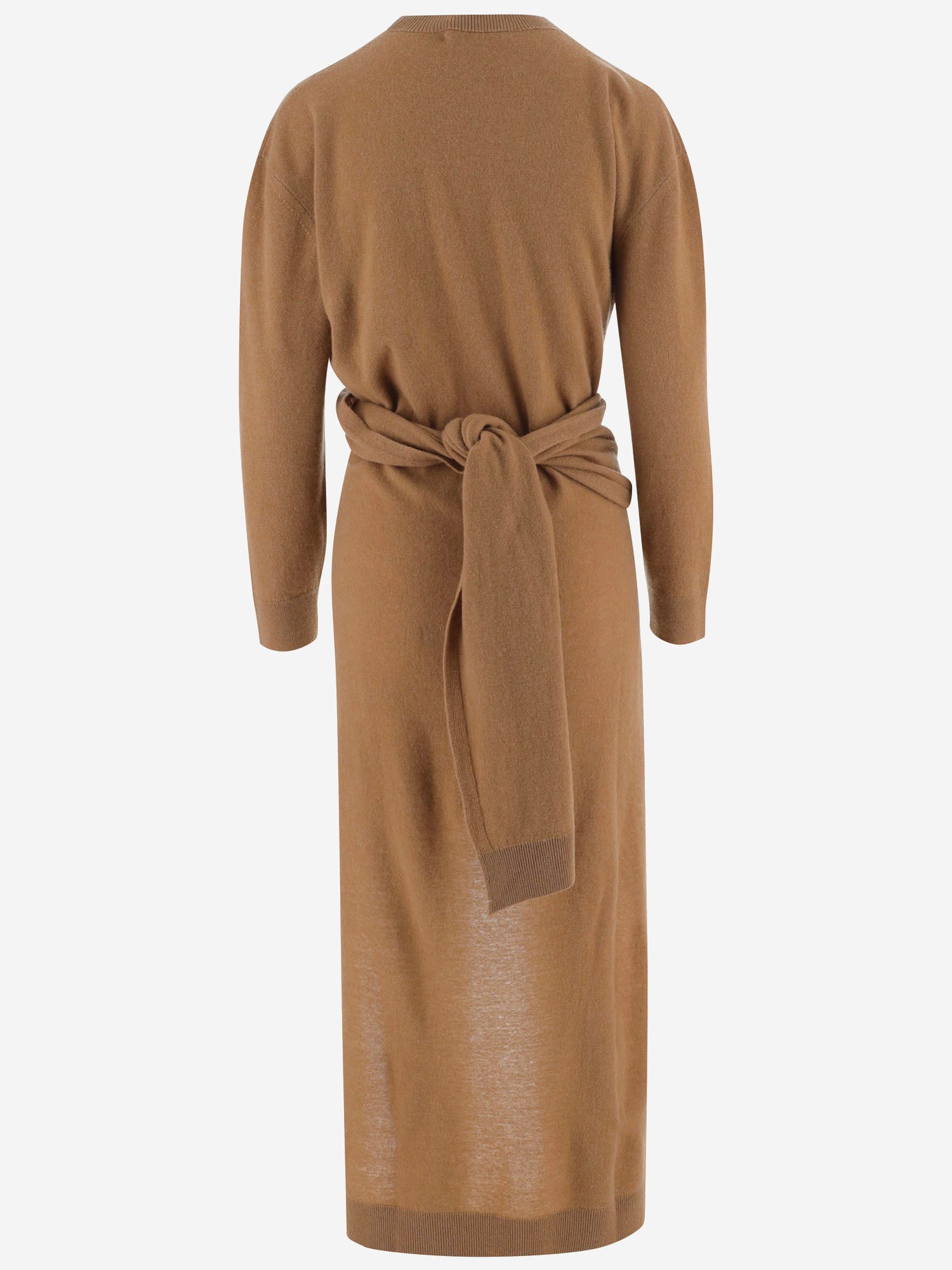 ABITO IN MAGLIA IN LANA E CASHMERE CON DRAPPEGGIO WKN02 YAW030082 DARKPARK 