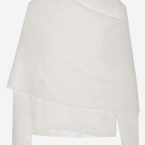 MAGLIA IN LANA E CASHMERE CON DRAPPEGGIO WKN04 YAW030001 DARKPARK 