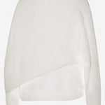 MAGLIA IN LANA E CASHMERE CON DRAPPEGGIO WKN04 YAW030001 DARKPARK 