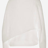 MAGLIA IN LANA E CASHMERE CON DRAPPEGGIO WKN04 YAW030001 DARKPARK 