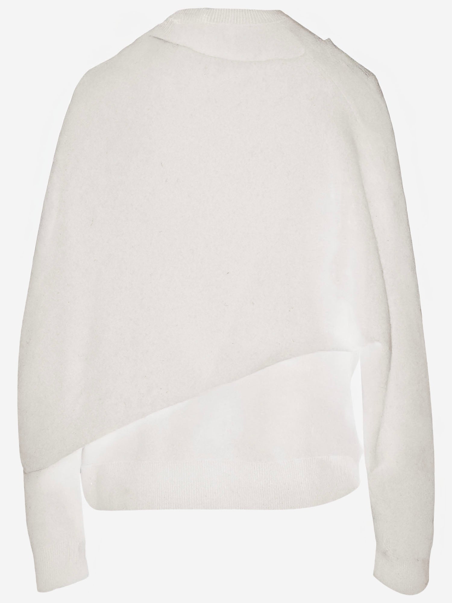 MAGLIA IN LANA E CASHMERE CON DRAPPEGGIO WKN04 YAW030001 DARKPARK 