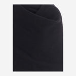 MAGLIA IN LANA E CASHMERE CON DRAPPEGGIO WKN04 YAW030099 DARKPARK 