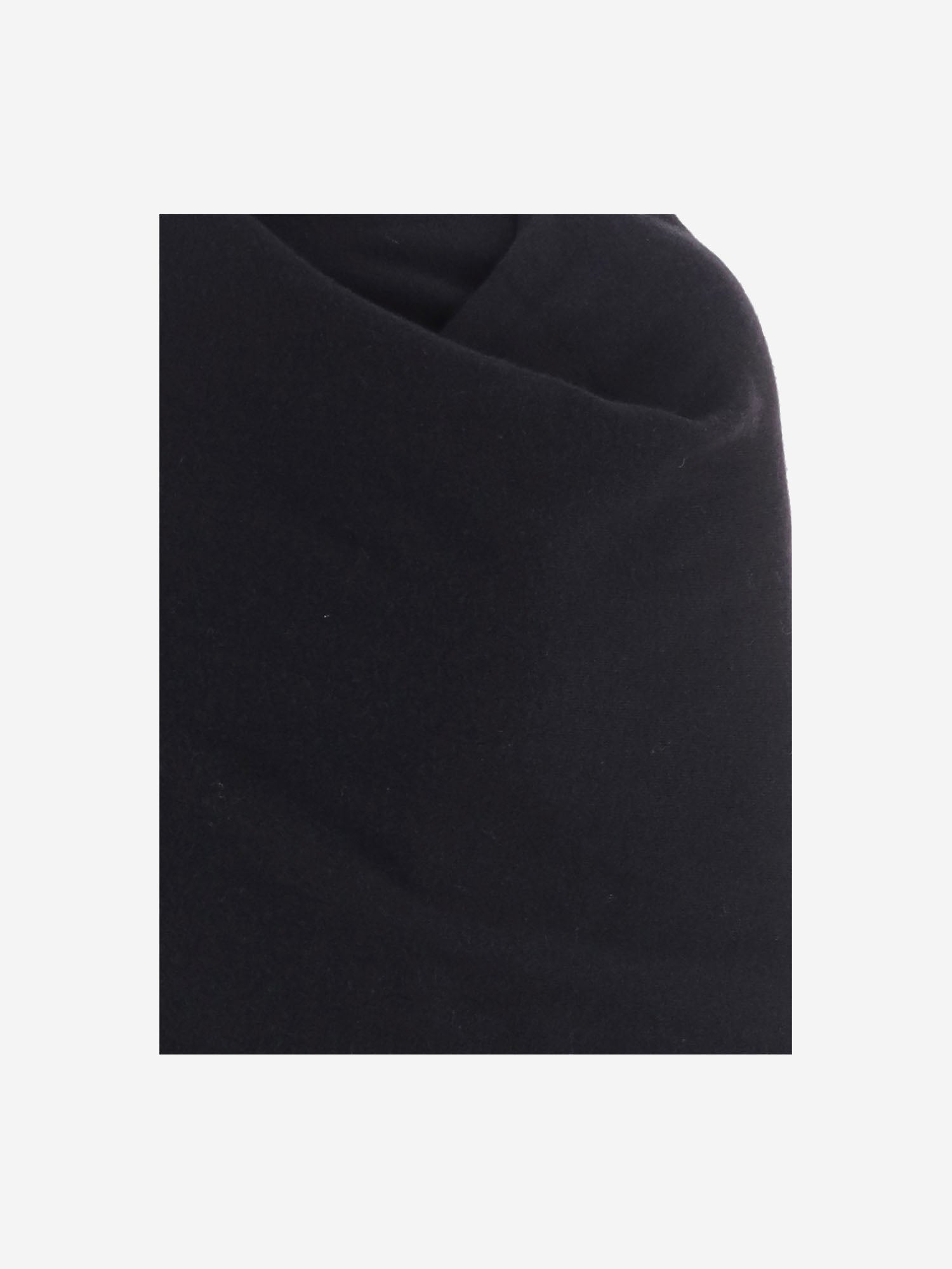 MAGLIA IN LANA E CASHMERE CON DRAPPEGGIO WKN04 YAW030099 DARKPARK 