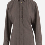 CAMICIA IN MISTO VISCOSA STRETCH A QUADRI WSH04 FAC1870095 DARKPARK 