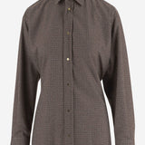 CAMICIA IN MISTO VISCOSA STRETCH A QUADRI WSH04 FAC1870095 DARKPARK 