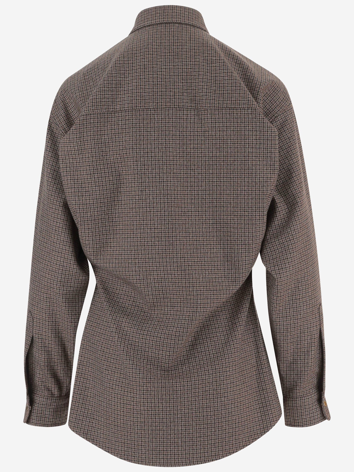 CAMICIA IN MISTO VISCOSA STRETCH A QUADRI WSH04 FAC1870095 DARKPARK 