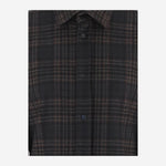 CAMICIA IN MISTO VISCOSA STRETCH CON MOTIVO CHECK WSH04 FAC1920047 DARKPARK 