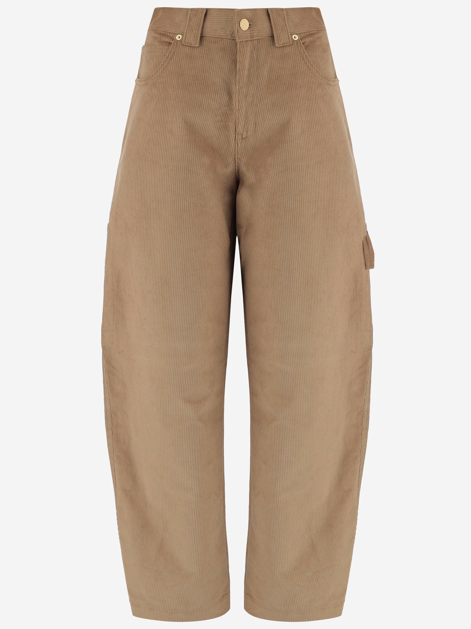 PANTALONI CARGO AUDREY IN VELLUTO DI COTONE STRETCH WTR03N FAC1910085 DARKPARK 