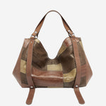 BORSA MEDIA A MANO "D-ONE" IN PELLE PATCHWORK X10926 P9398T2224 DIESEL 