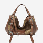 BORSA MEDIA A MANO "D-ONE" IN PELLE PATCHWORK X10926 P9398T2224 DIESEL 