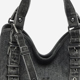 BORSA A MANO "D-ONE" IN DENIM DI COTONE X10930 P9403T8013 DIESEL 