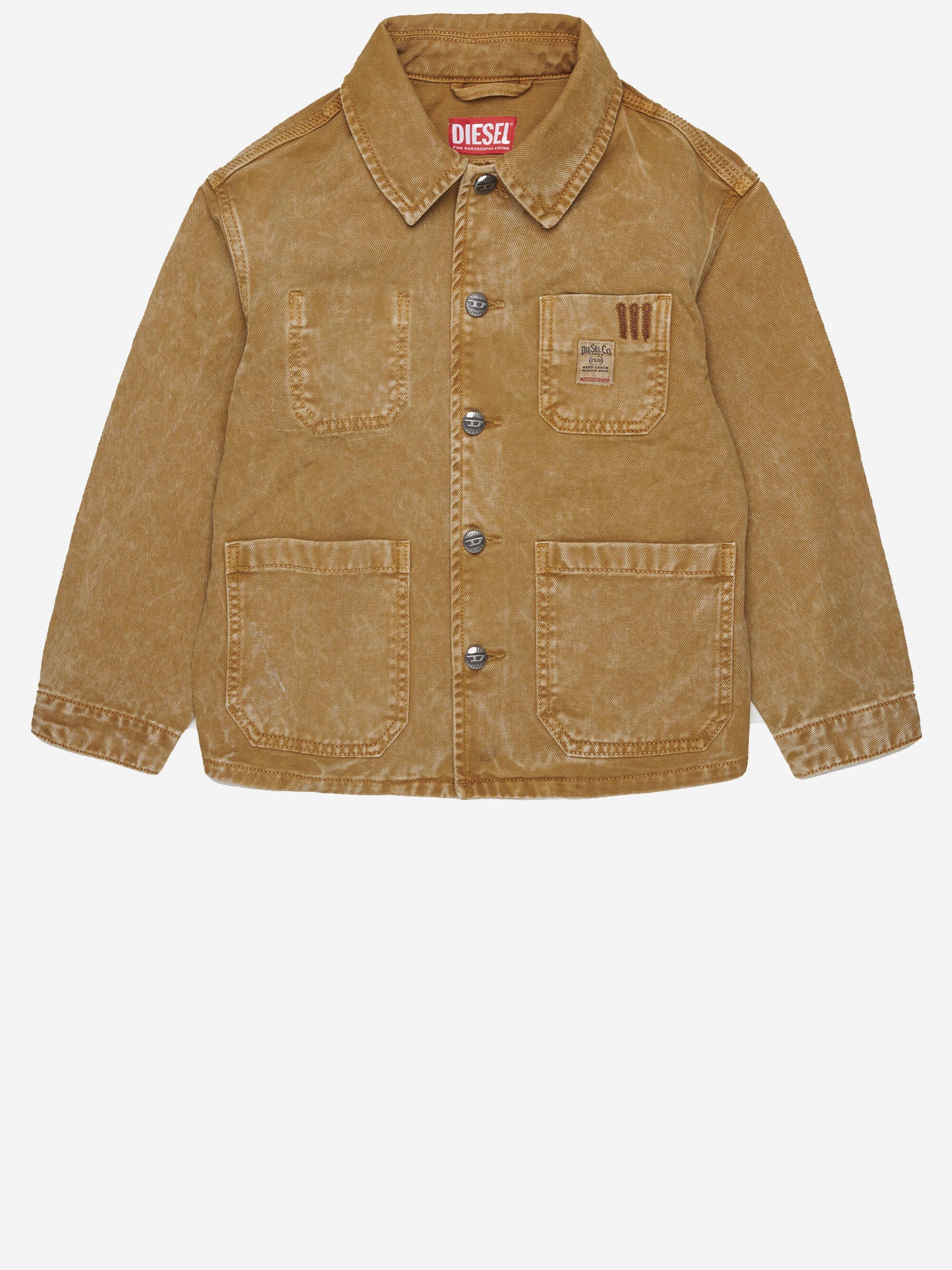 GIACCA STILE WORKWEAR IN COTONE J02546 KXBUPK760 DIESEL KIDS 