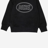 FELPA IN COTONE CON LOGO J02611 0GEADK900 DIESEL KIDS 