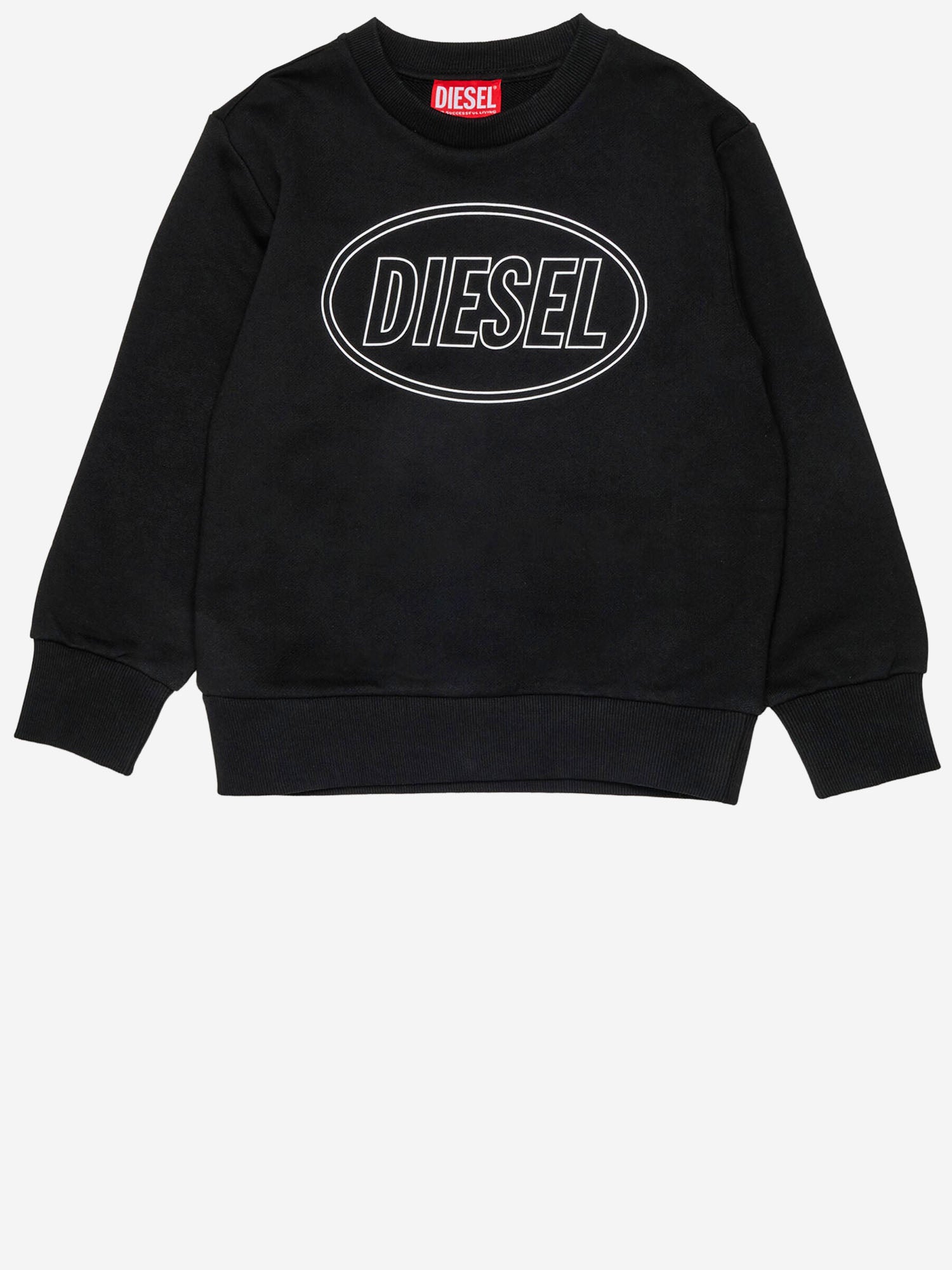 FELPA IN COTONE CON LOGO J02611 0GEADK900 DIESEL KIDS 