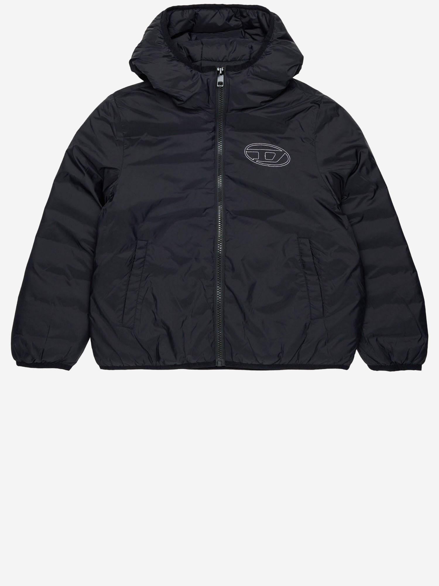 GIACCA CON CAPPUCCIO IN NYLON J02884 KXBVEK900 DIESEL KIDS 