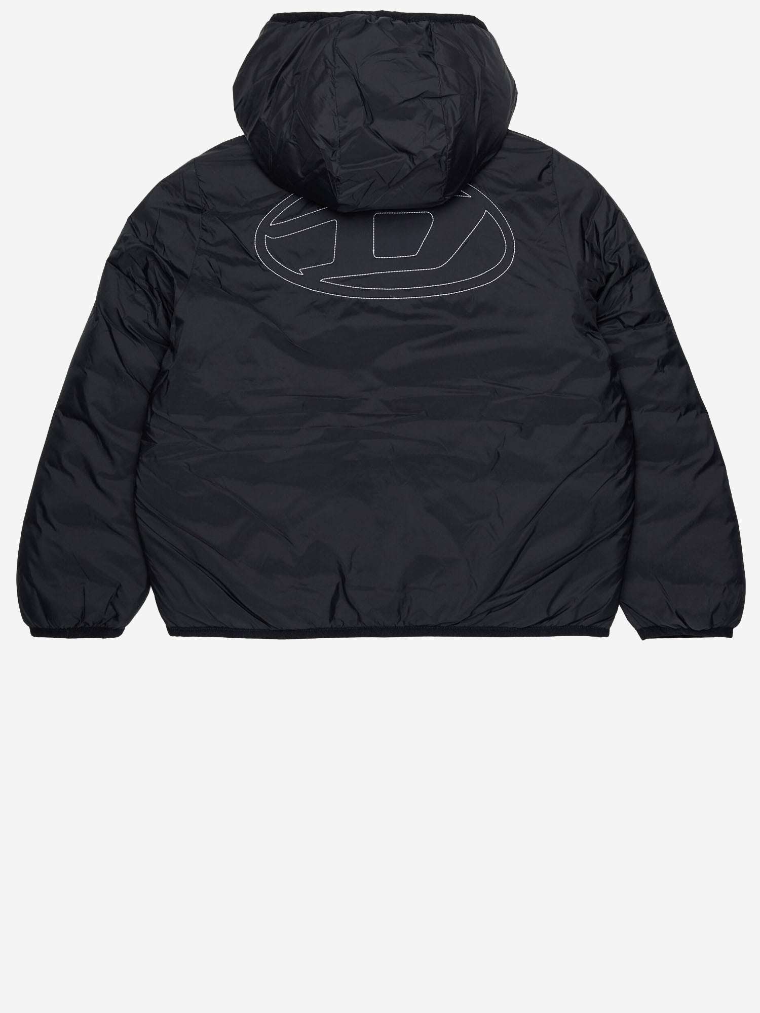 GIACCA CON CAPPUCCIO IN NYLON J02884 KXBVEK900 DIESEL KIDS 