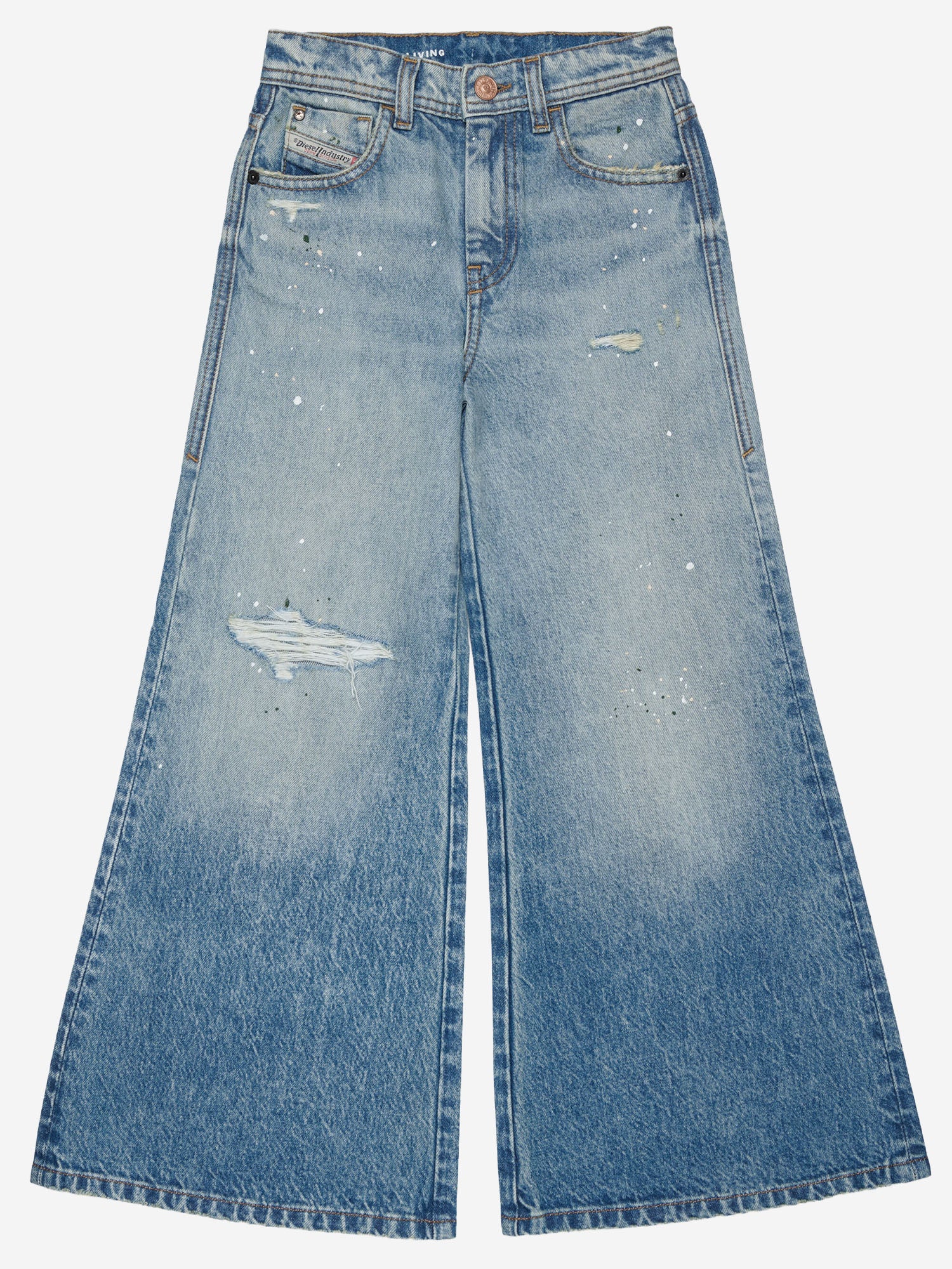 JEANS IN DENIM DI COTONE J02887 KXBUVDK01 DIESEL KIDS 