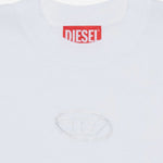 T-SHIRT CROPPED IN COTONE CON LOGO J02918 00YI9K100 DIESEL KIDS 