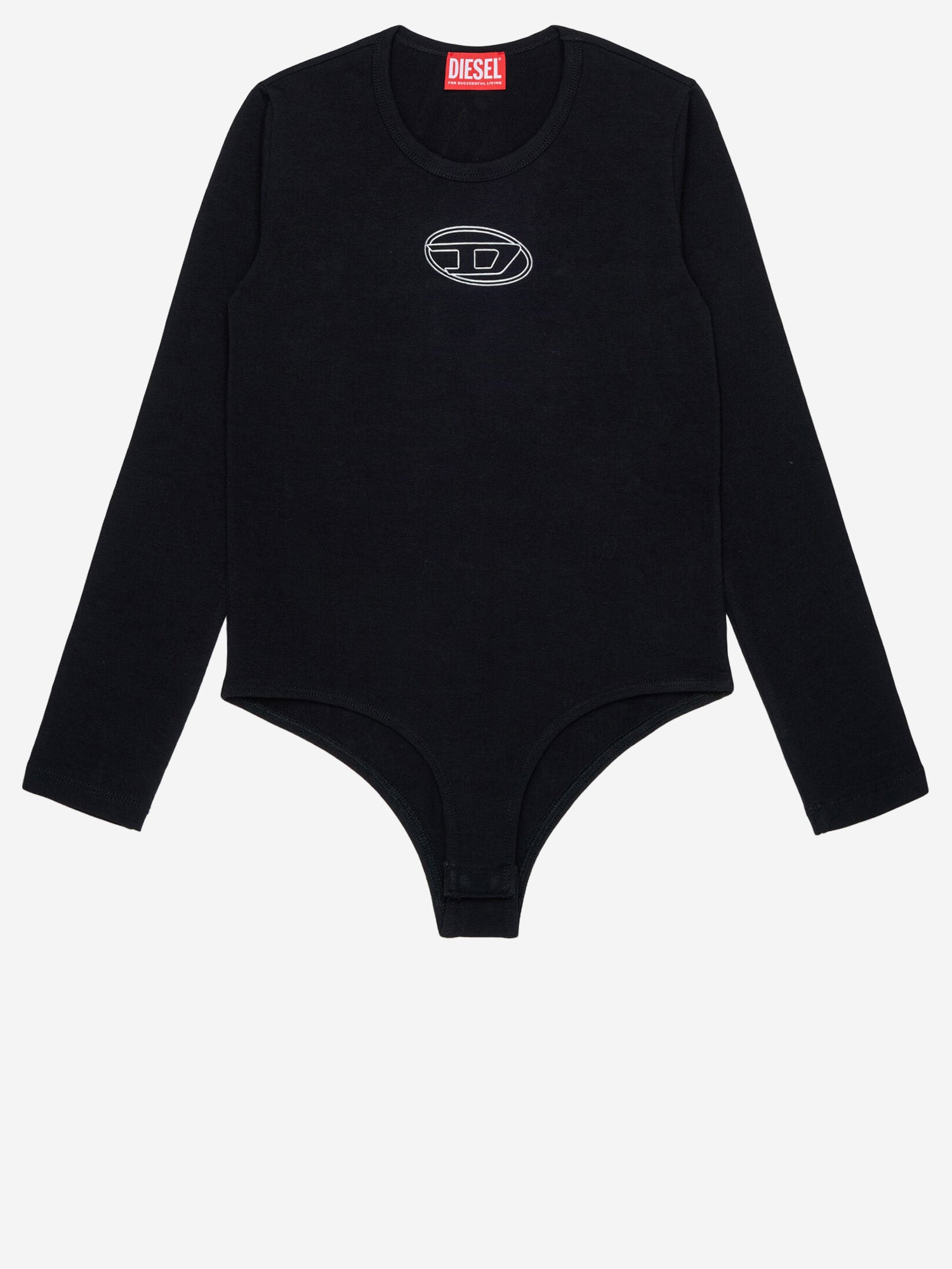 BODY A MANICHE LUNGHE IN COTONE STRETCH CON LOGO J02929 KYA0LK900 DIESEL KIDS 