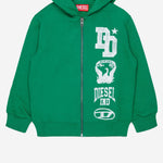 FELPA IN COTONE CON LOGO J02987 0GEADK550A DIESEL KIDS 