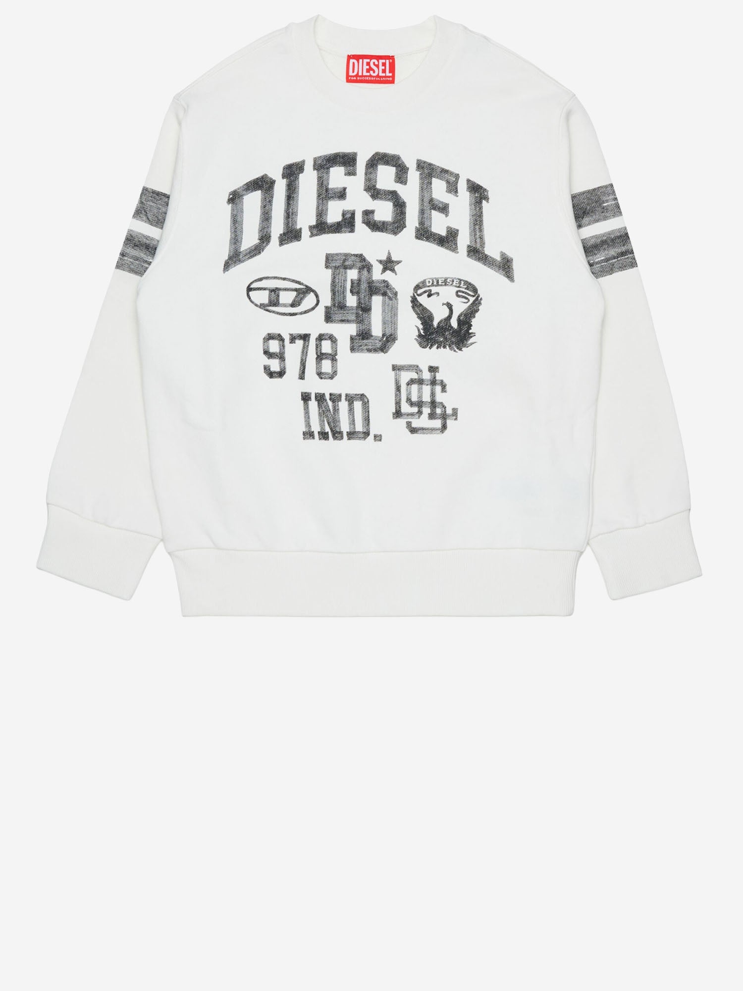 FELPA IN COTONE CON LOGO J02988 0GEADK141 DIESEL KIDS 