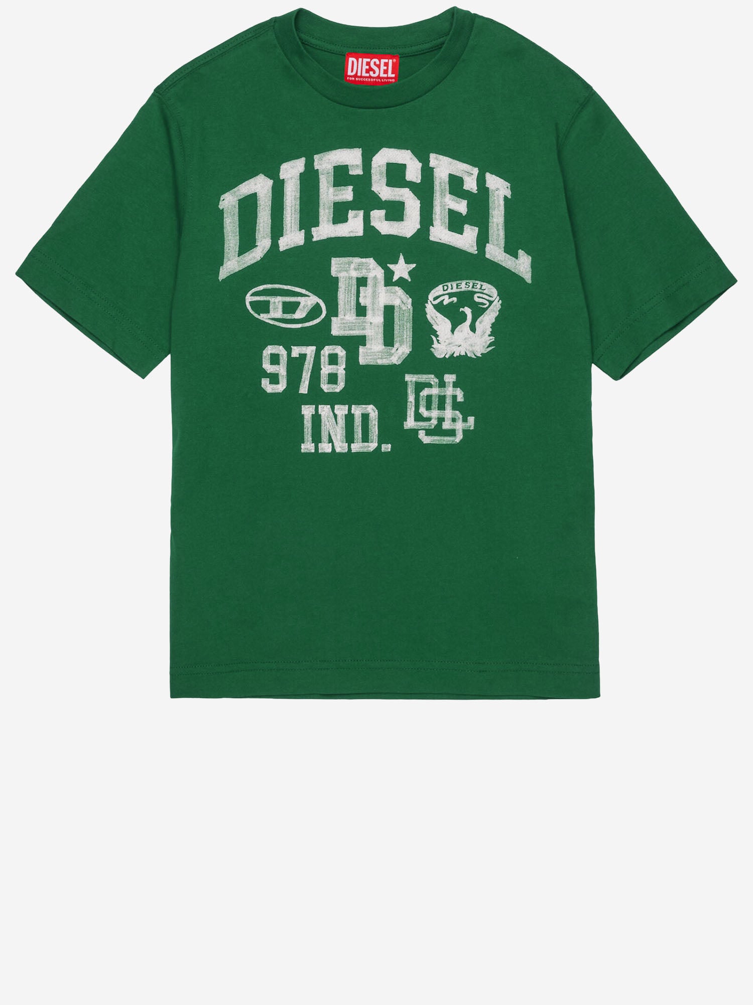 T-SHIRT IN COTONE CON LOGO J02993 KYA1YK550A DIESEL KIDS 