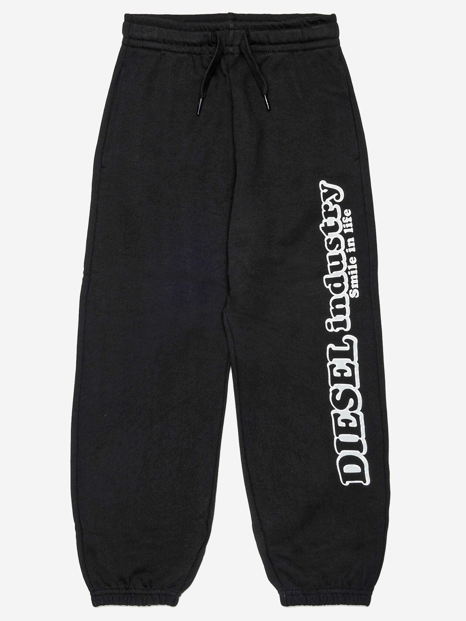 PANTALONI IN COTONE CON LOGO J03030 0GEADK900 DIESEL KIDS 