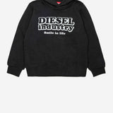 FELPA IN COTONE CON LOGO J03033 0GEADK900 DIESEL KIDS 