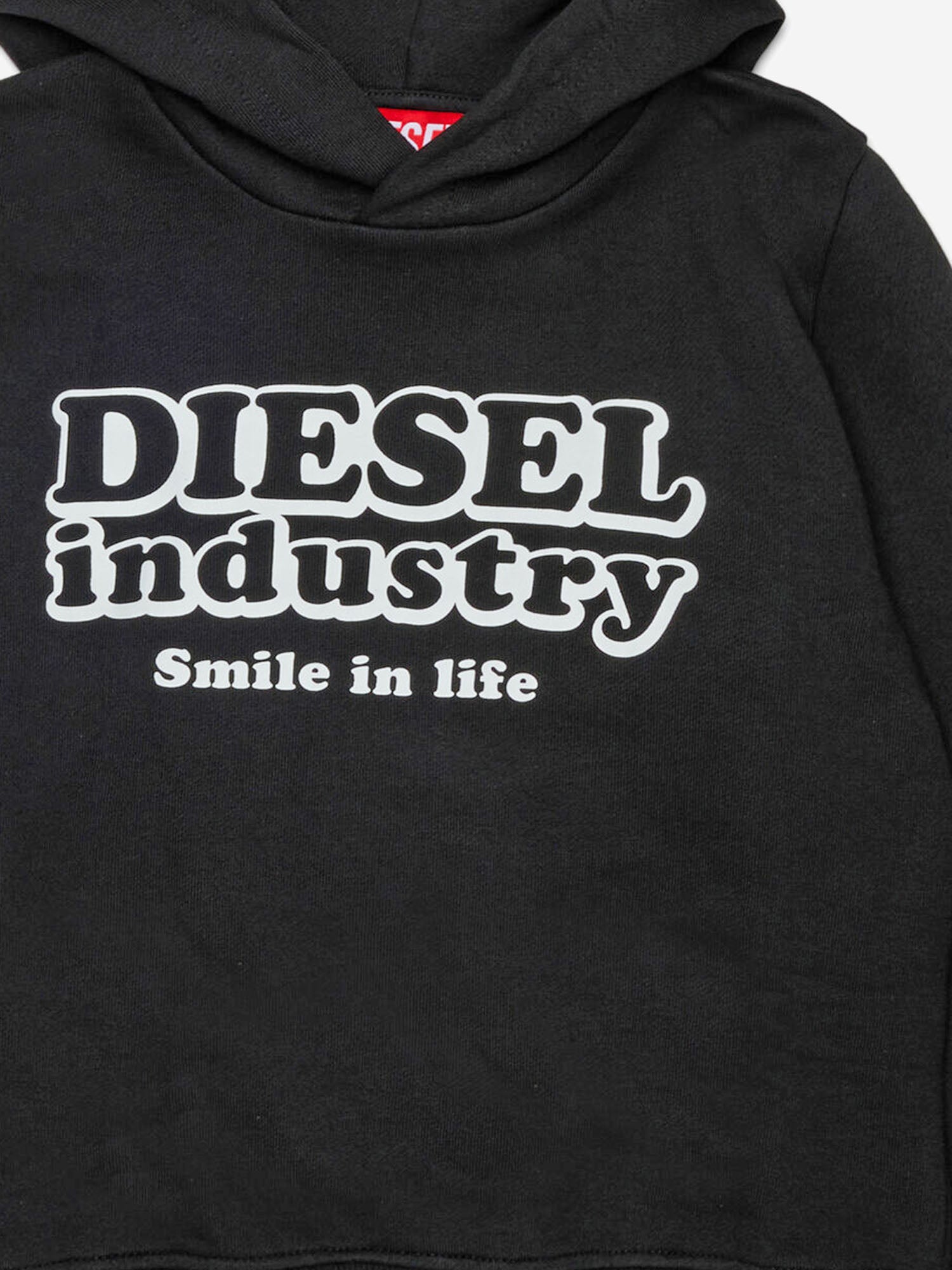 FELPA IN COTONE CON LOGO J03033 0GEADK900 DIESEL KIDS 