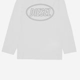 T-SHIRT A MANICHE LUNGHE IN COTONE J03037 0GRAIK100 DIESEL KIDS 