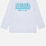 MAGLIA A MANICHE LUNGHE IN COTONE J03039 KYA1YK100 DIESEL KIDS 