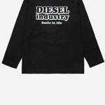 MAGLIA A MANICHE LUNGHE IN COTONE J03039 KYA1YK900 DIESEL KIDS 