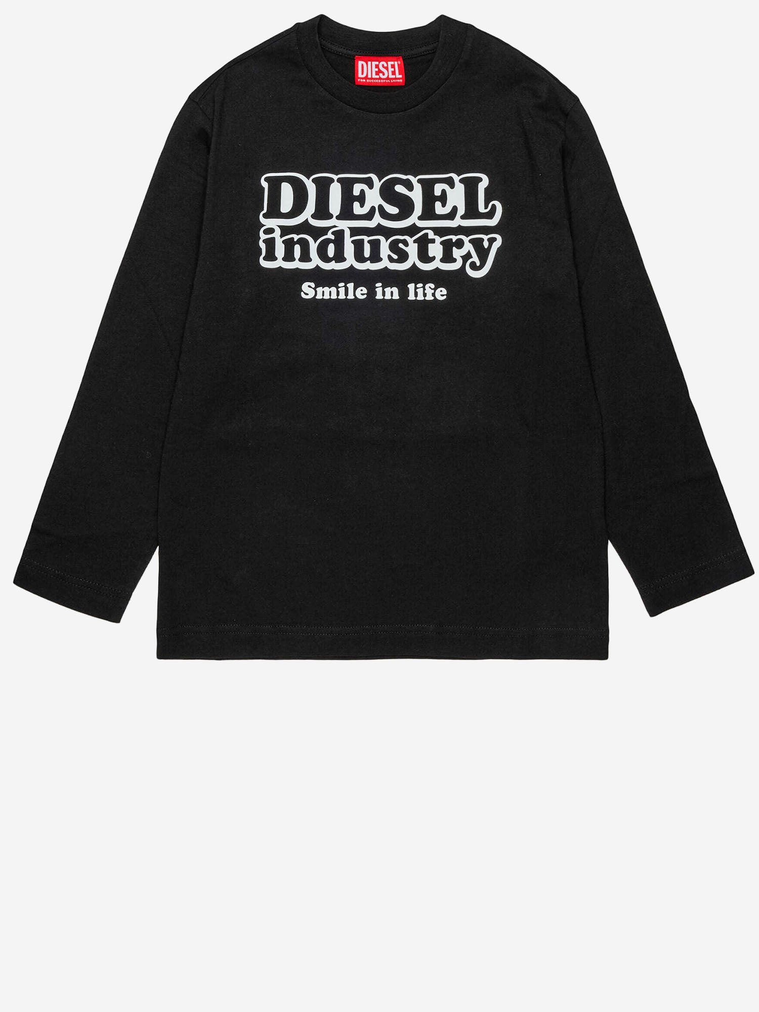 MAGLIA A MANICHE LUNGHE IN COTONE J03039 KYA1YK900 DIESEL KIDS 