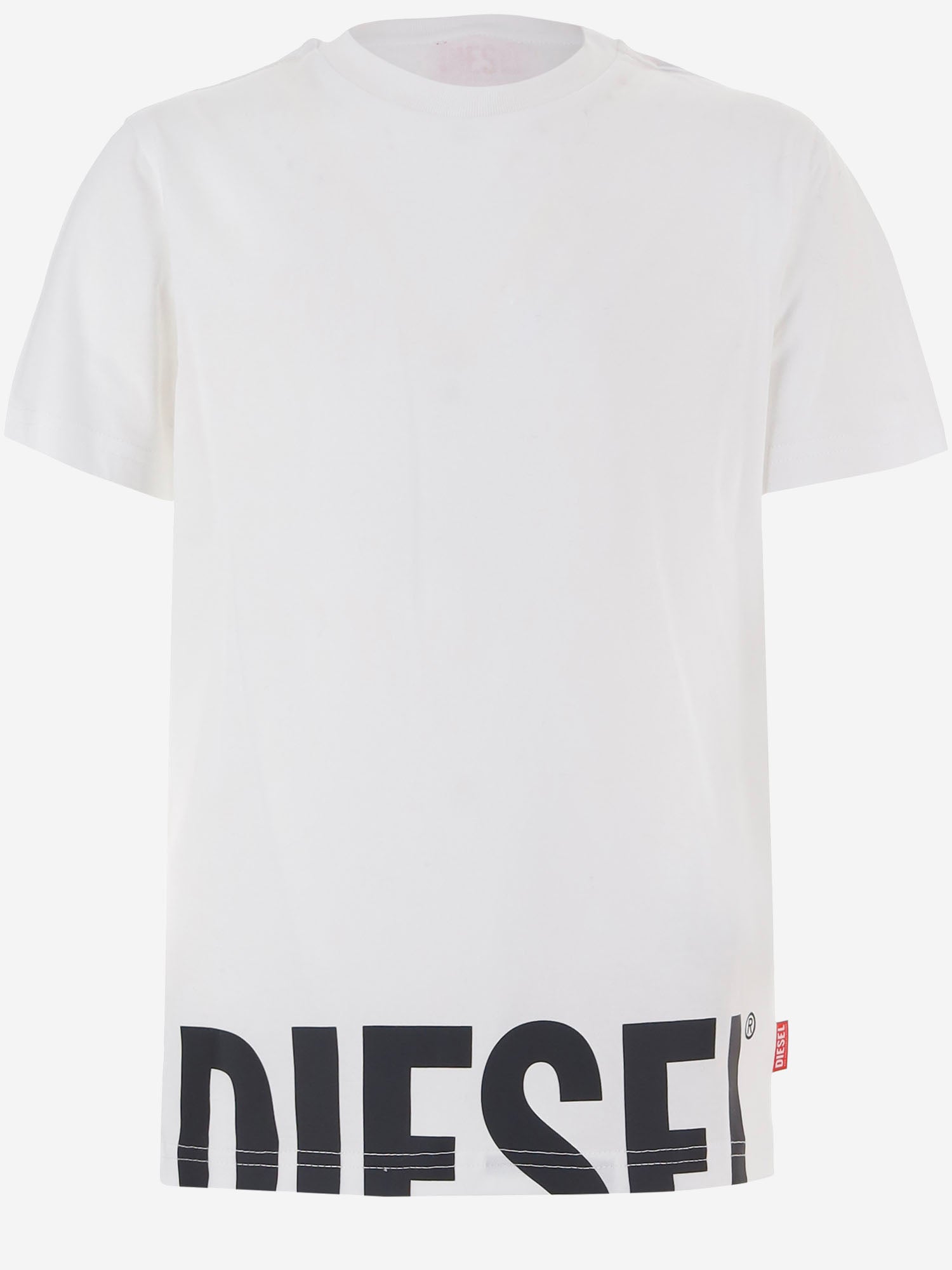 T-SHIRT IN COTONE CON LOGO J03040 00YI9K100 DIESEL KIDS 