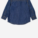 CAMICIA IN DENIM DI COTONE CON LOGO K00546 KXBUZK01 DIESEL KIDS 