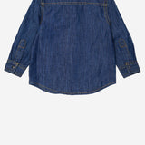 CAMICIA IN DENIM DI COTONE CON LOGO K00546 KXBUZK01 DIESEL KIDS 