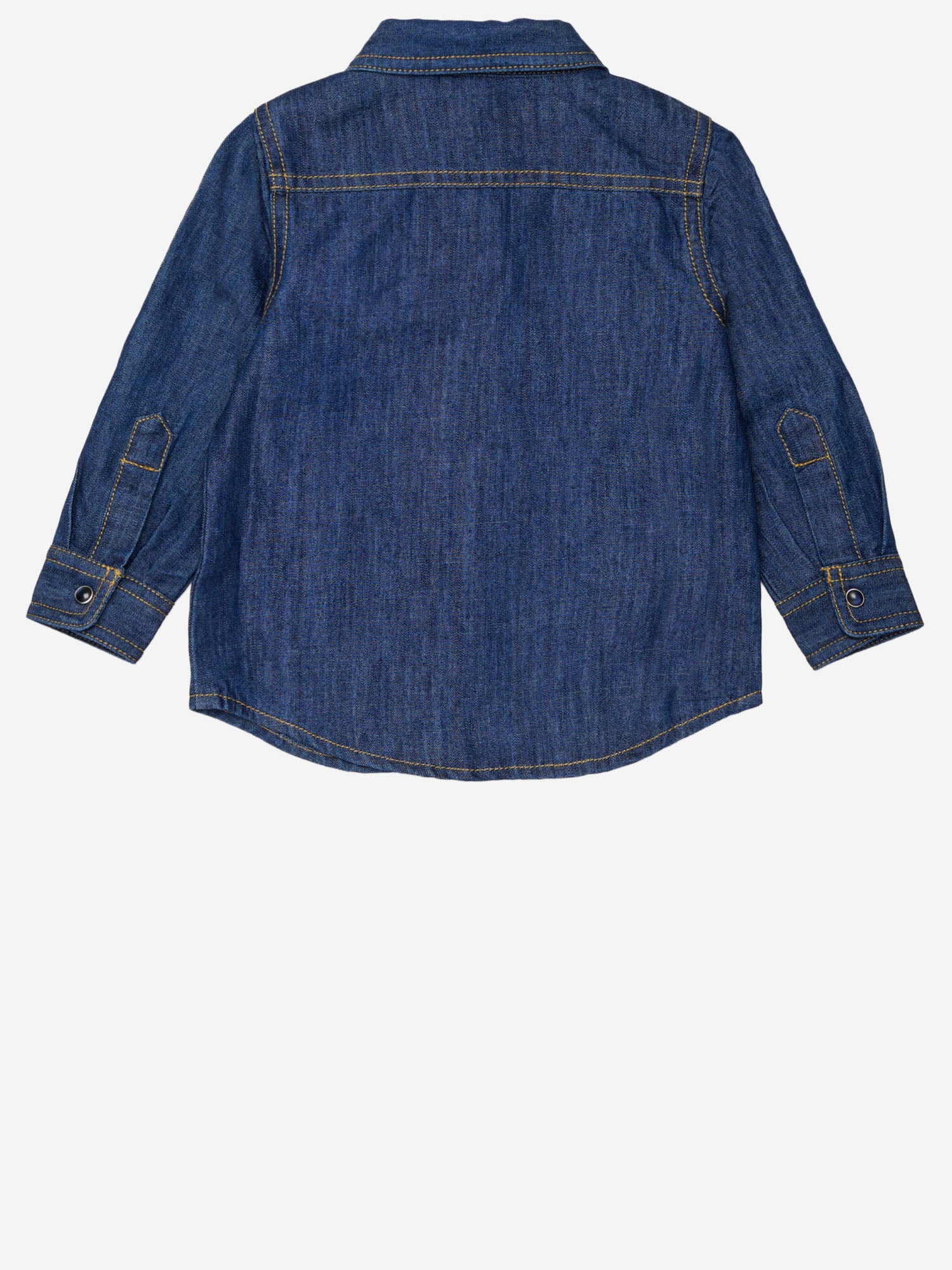 CAMICIA IN DENIM DI COTONE CON LOGO K00546 KXBUZK01 DIESEL KIDS 