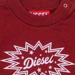 FELPA IN COTONE CON STAMPA LOGO STARBURST K00825 KYAVFK440 DIESEL KIDS 