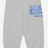 PANTALONI IN COTONE CON STAMPA DIESEL INDUSTRY K00843 KYAVFK963 DIESEL KIDS 