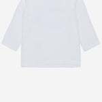 T-SHIRT A MANICHE LUNGHE IN COTONE CON LOGO K00857 00YI9K100 DIESEL KIDS 