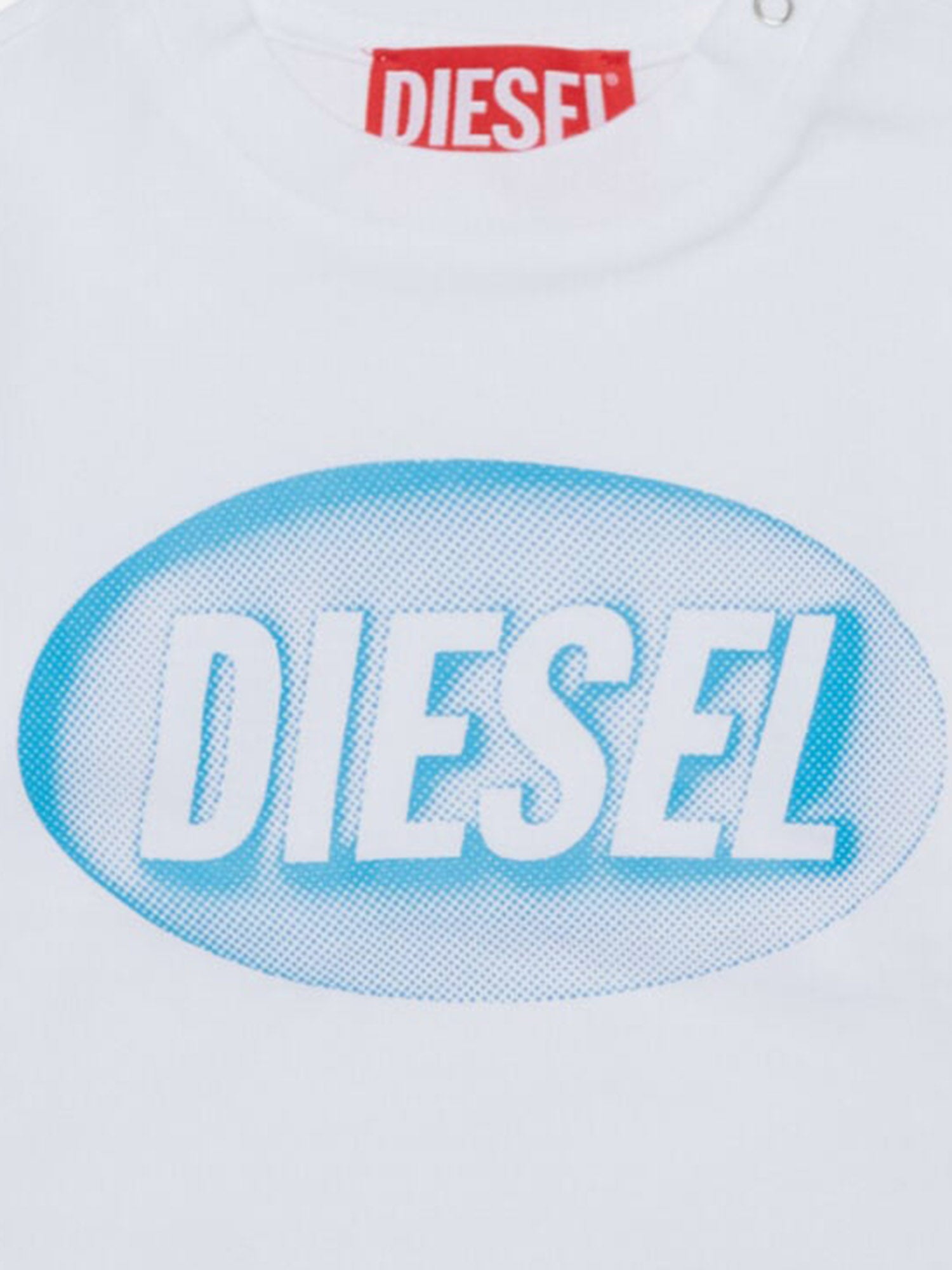 T-SHIRT A MANICHE LUNGHE IN COTONE CON LOGO K00857 00YI9K100 DIESEL KIDS 