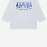 T-SHIRT A MANICHE LUNGHE CON STAMPA DIESEL INDUSTRY K00860 00YI9K100 DIESEL KIDS 