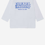T-SHIRT A MANICHE LUNGHE CON STAMPA DIESEL INDUSTRY K00860 00YI9K100 DIESEL KIDS 
