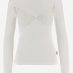 Maglia con motivo trasparente P01799 0SPFB100 DIESEL x TINDER 