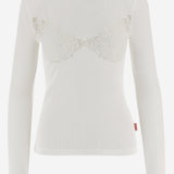Maglia con motivo trasparente P01799 0SPFB100 DIESEL x TINDER 