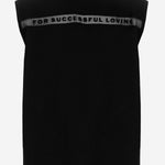TOP IN MISTO COTONE STRETCH CON FASCIA TRASPARENTE P01804 0SPDX900 DIESEL x TINDER 