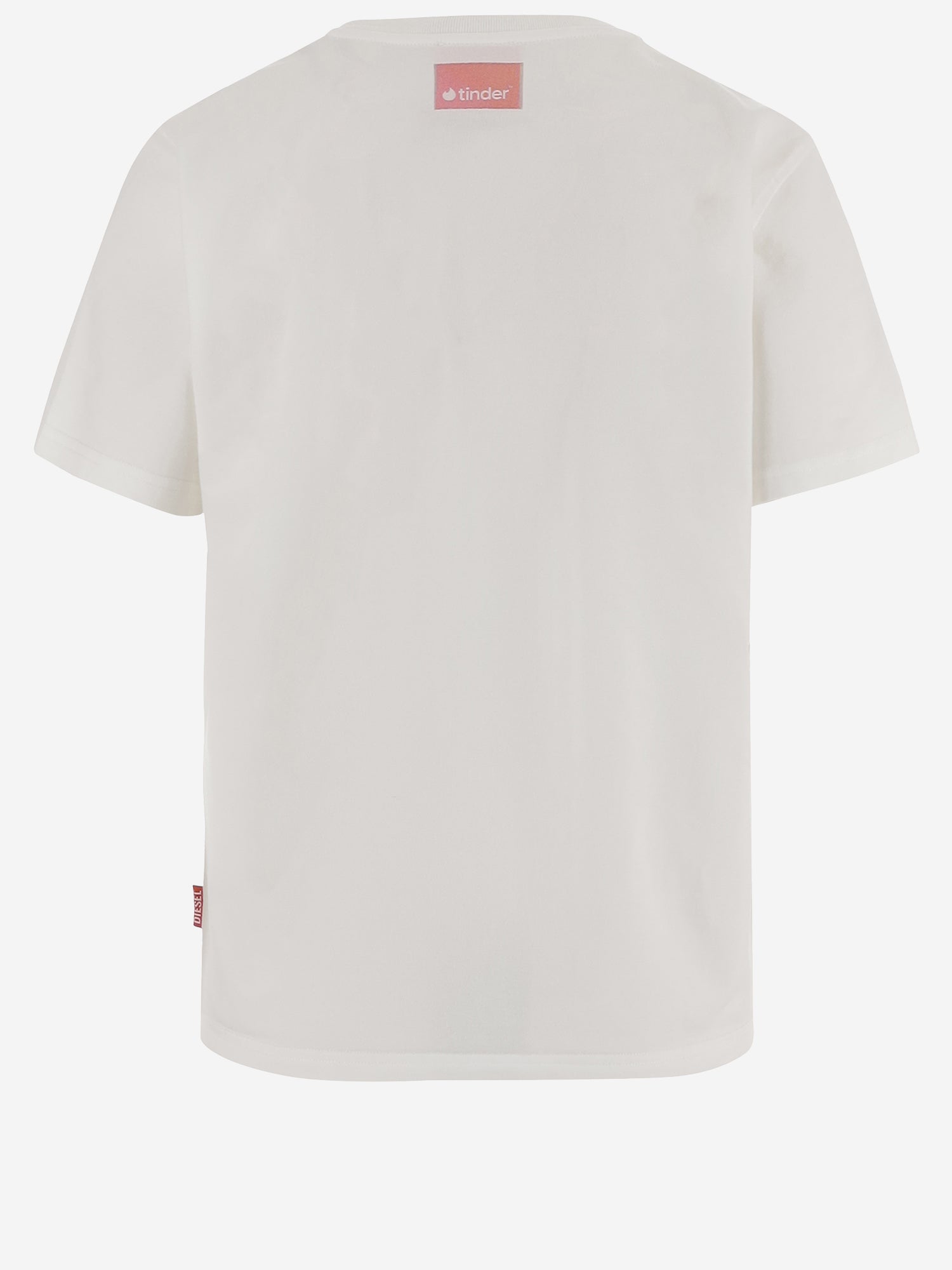 T-shirt con motivo trasparente P01805 0SPDX100 DIESEL x TINDER 