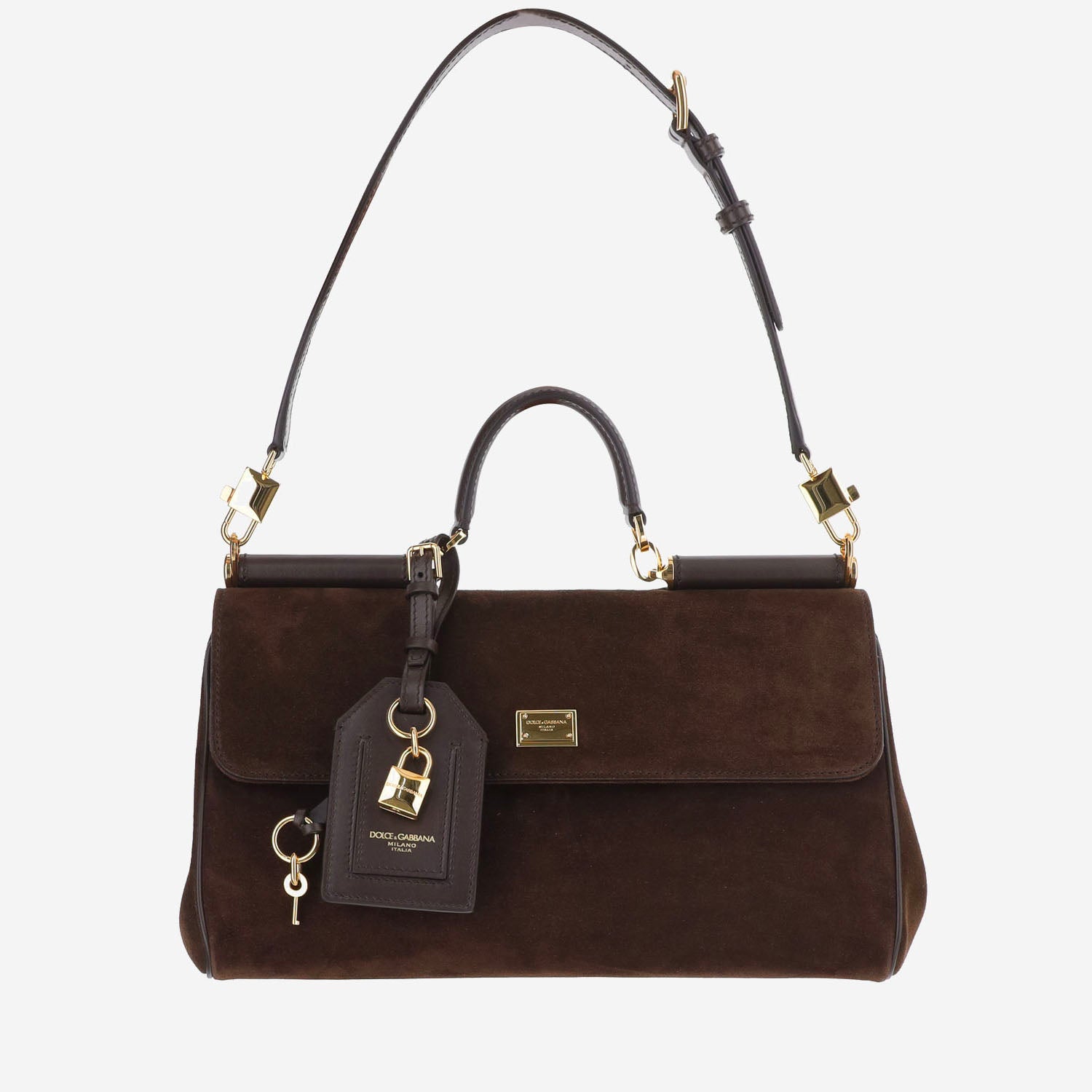 Borsa a mano My Sicily media in suede BB7782 BO9038M157 DOLCE & GABBANA 