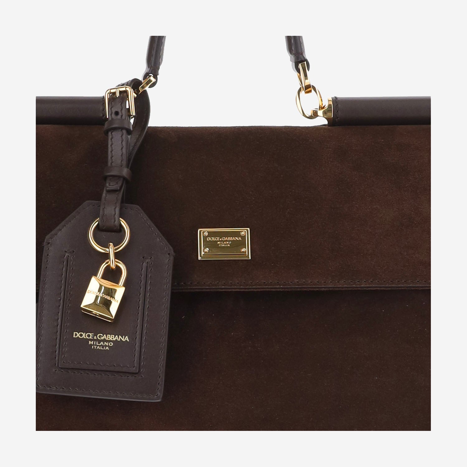 Borsa a mano My Sicily media in suede BB7782 BO9038M157 DOLCE & GABBANA 