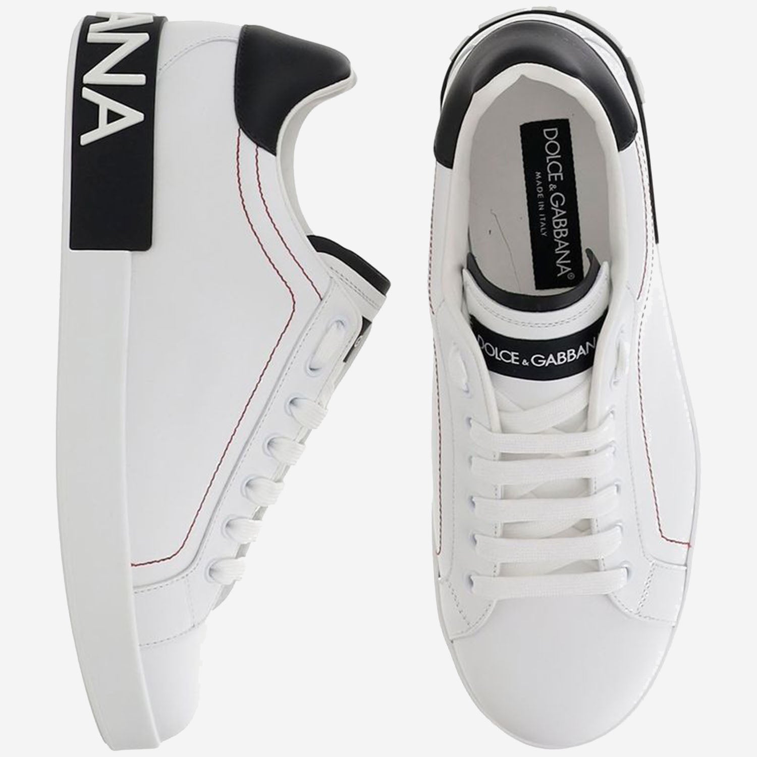 SNEAKERS PORTOFINO IN PELLE DI VITELLO CS2216 AH52689697 DOLCE & GABBANA 